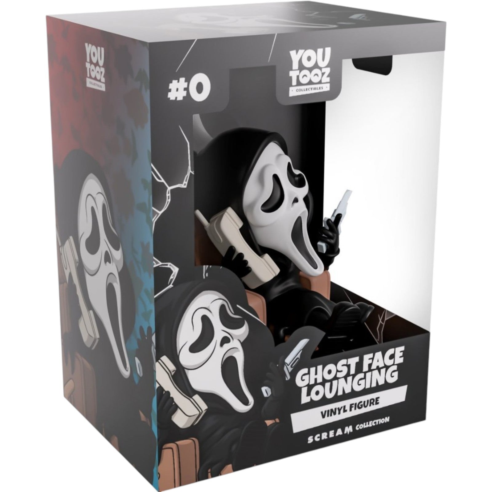Scream Collection Ghost Face Lounging Vinyl Figure #0 Youtooz