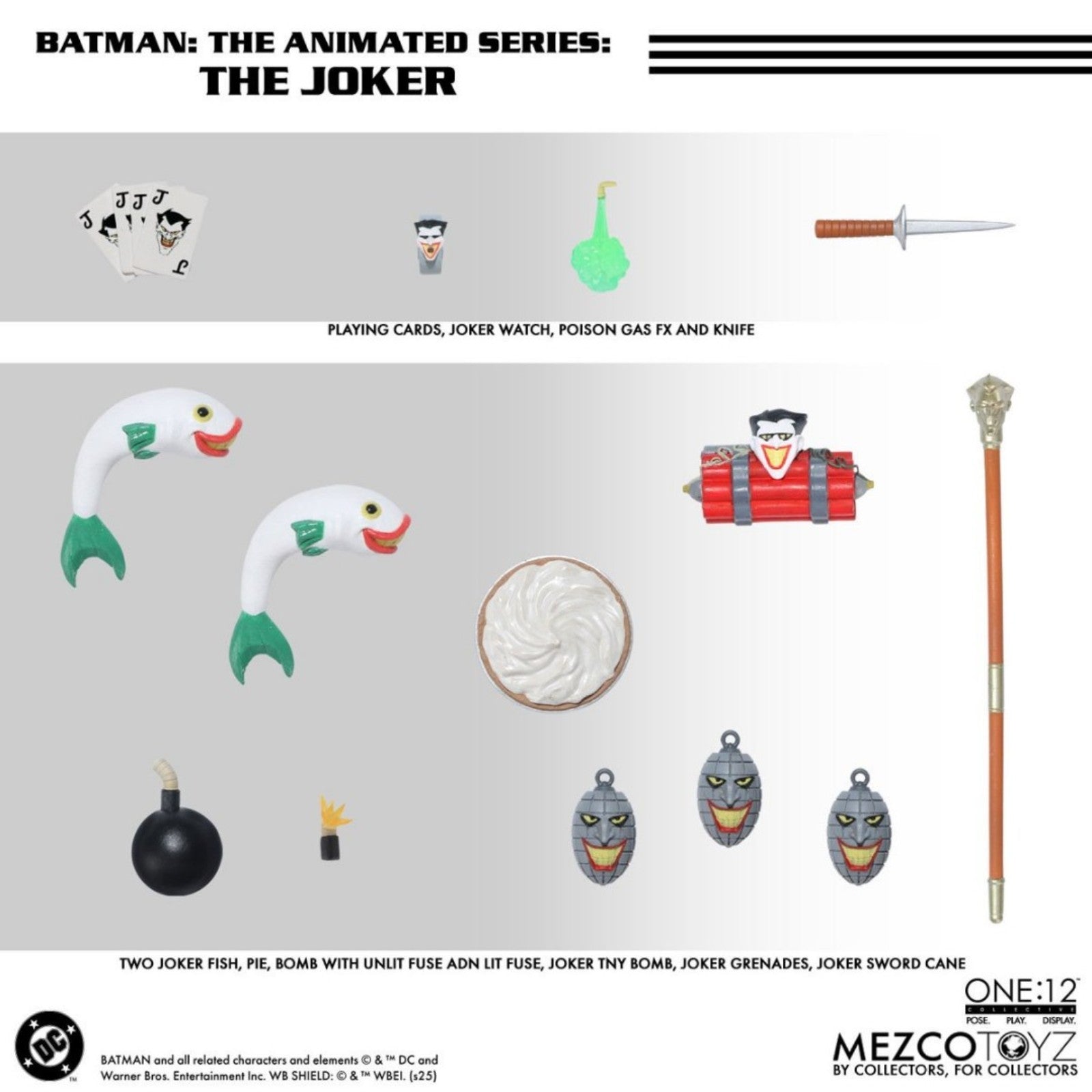 IN-STOCK: Mezco Toyz Batman: The Animated Series THE JOKER One:12 Collective Action Figure