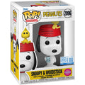 Peanuts Snoopy & Woodstock Flocked Funko Pop! Vinyl Figure - Entertainment Earth Exclusive #2096