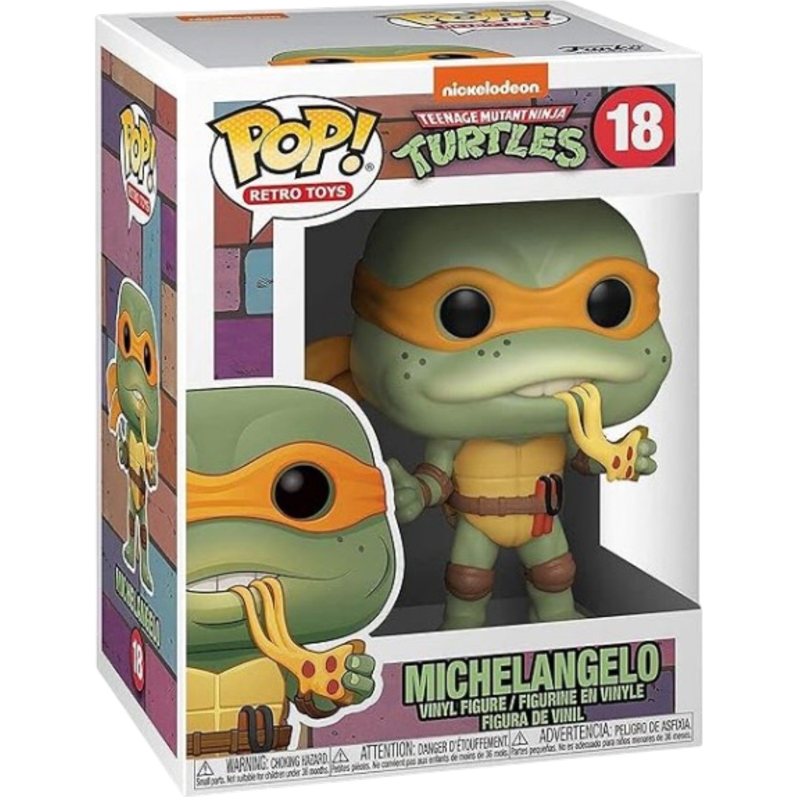 Teenage Mutant Ninja Turtles Michelangelo Funko Pop! Retro Toys Vinyl Figure #18