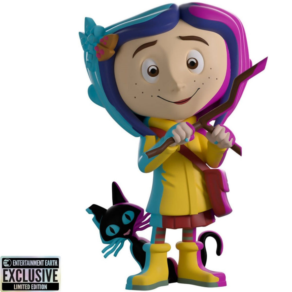 Coraline and the Cat Illuminated Variant Vinyl Figure #3 - Entertainment Earth Exclusive Youtooz