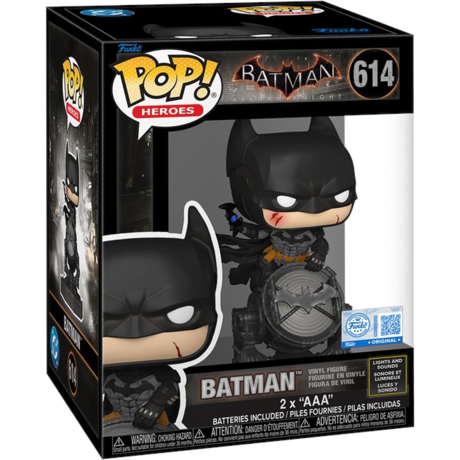 Batman: Arkham Knight Batman Premium Light-Up SFX Funko Pop! Vinyl Figure #614