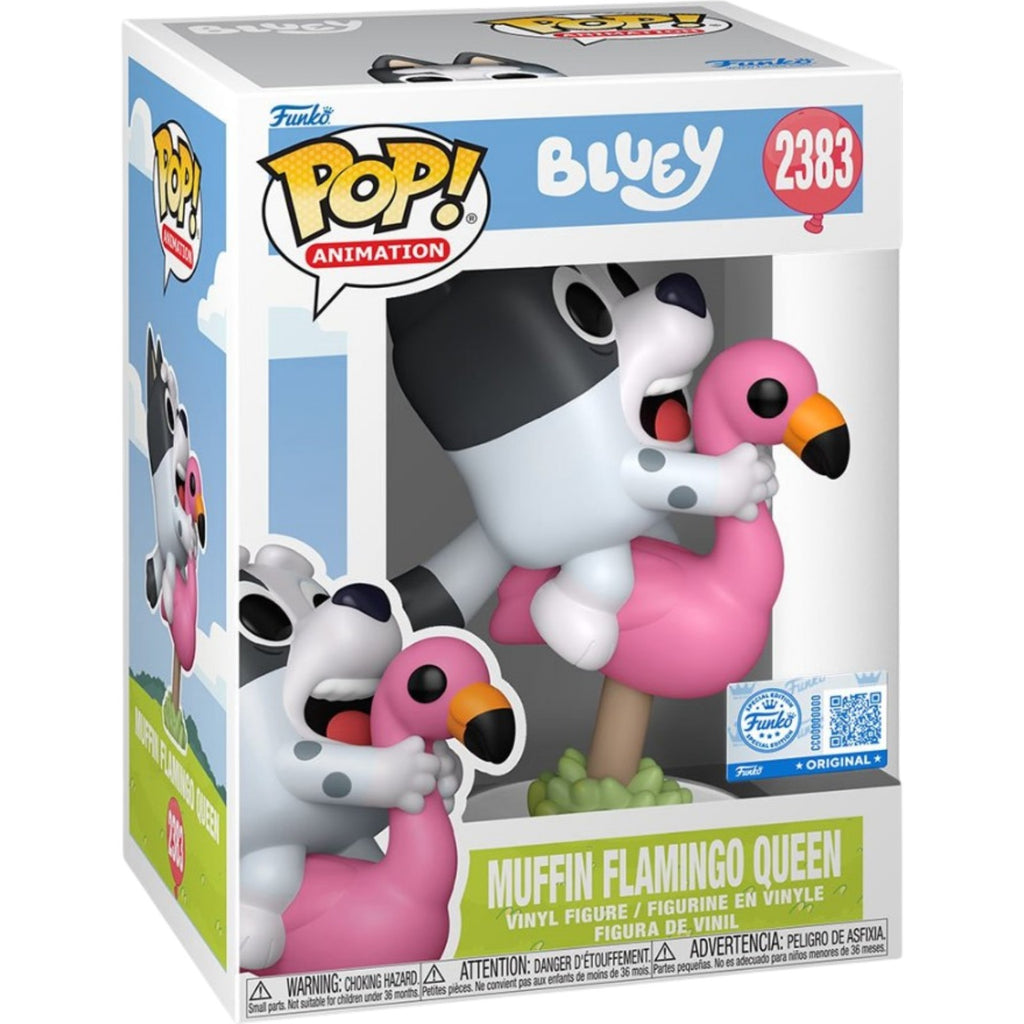 PRE-ORDER: Bluey Muffin Flamingo Queen Funko Pop! #2383 Entertainment Earth Exclusive