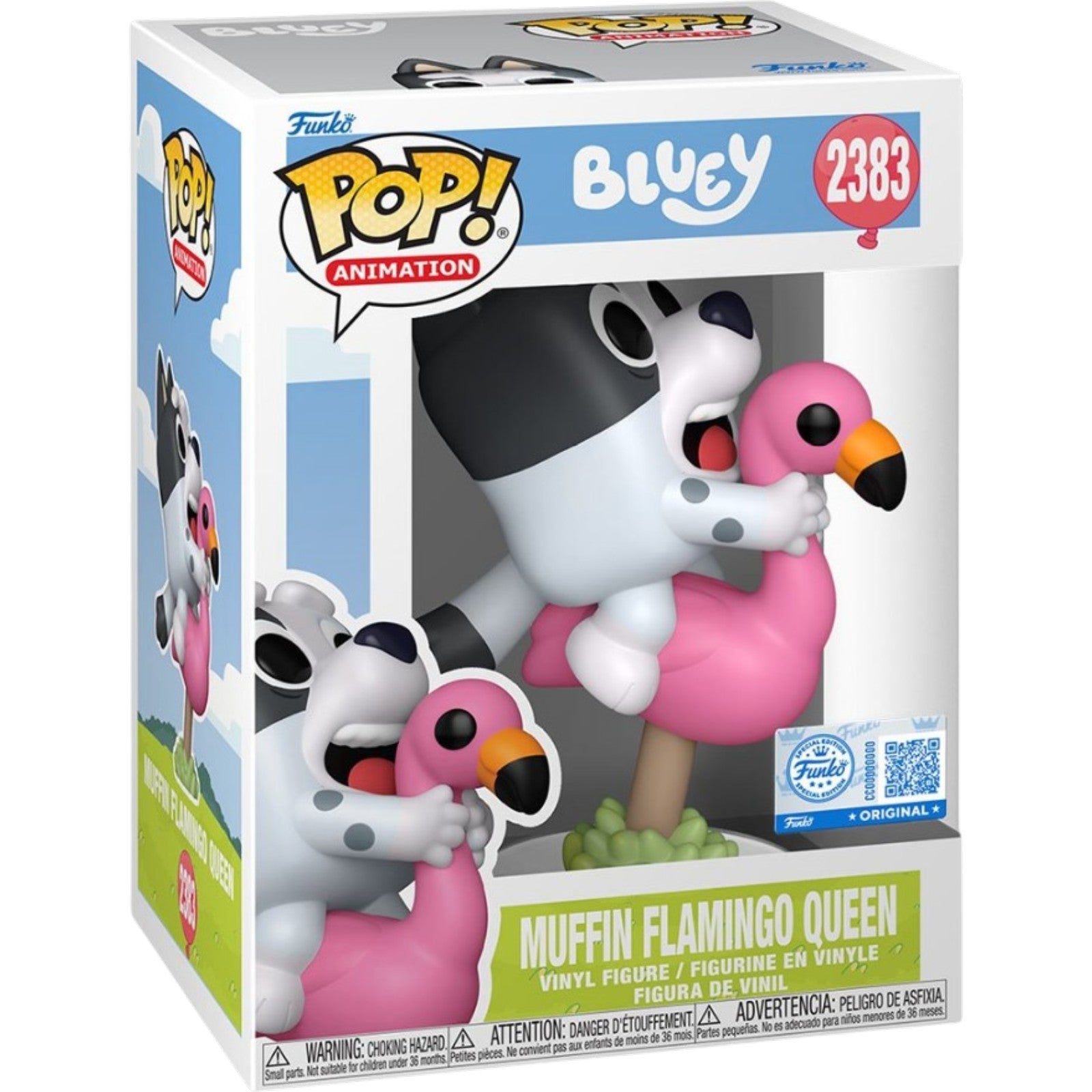 PRE-ORDER: Bluey Muffin Flamingo Queen Funko Pop! #2383 Entertainment Earth Exclusive
