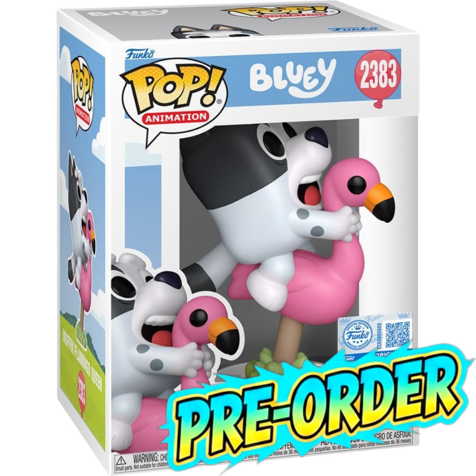 PRE-ORDER: Bluey Muffin Flamingo Queen Funko Pop! #2383 Entertainment Earth Exclusive