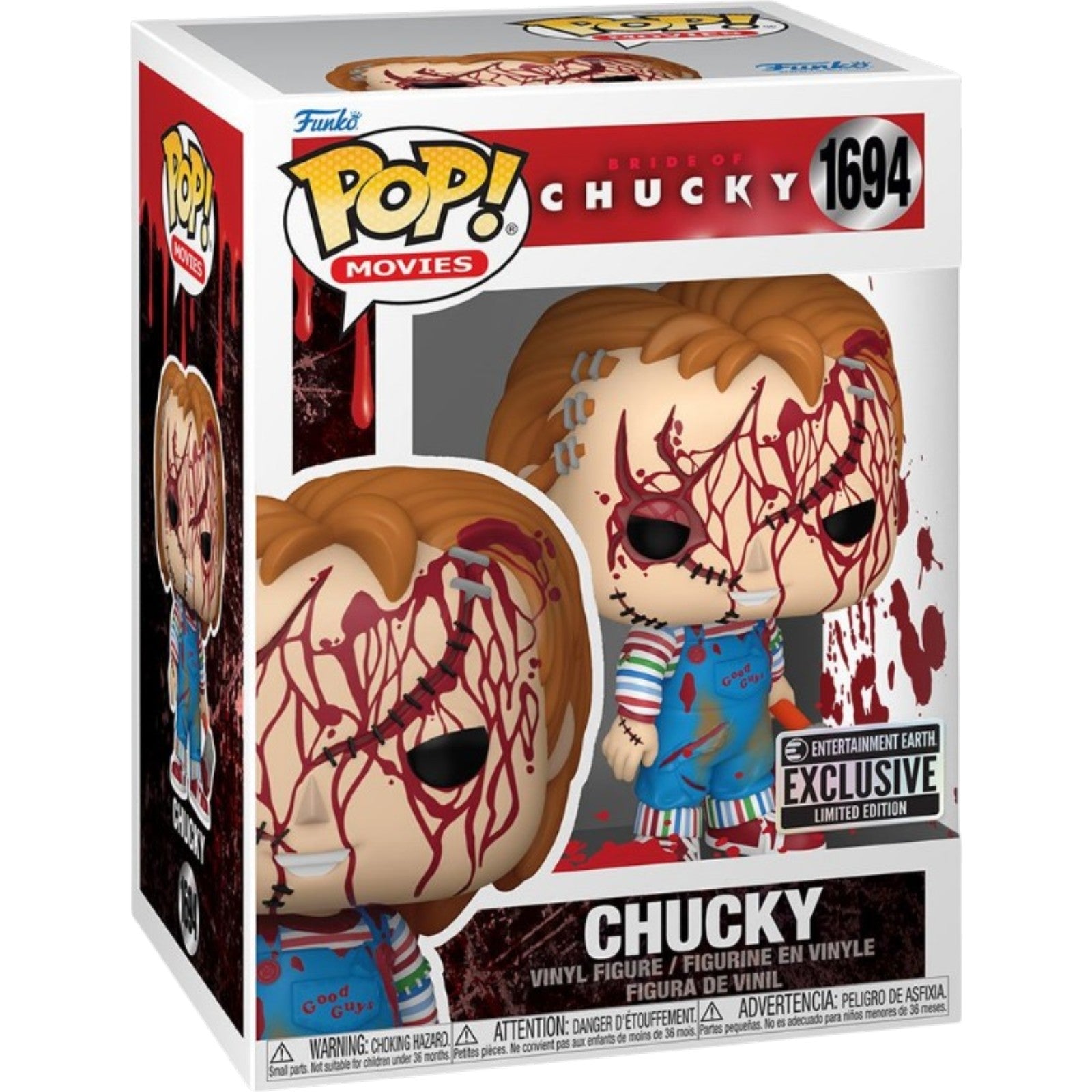 Bride of Chucky Chucky Bloody Funko Pop! Vinyl Figure - Entertainment Earth Exclusive  #1694