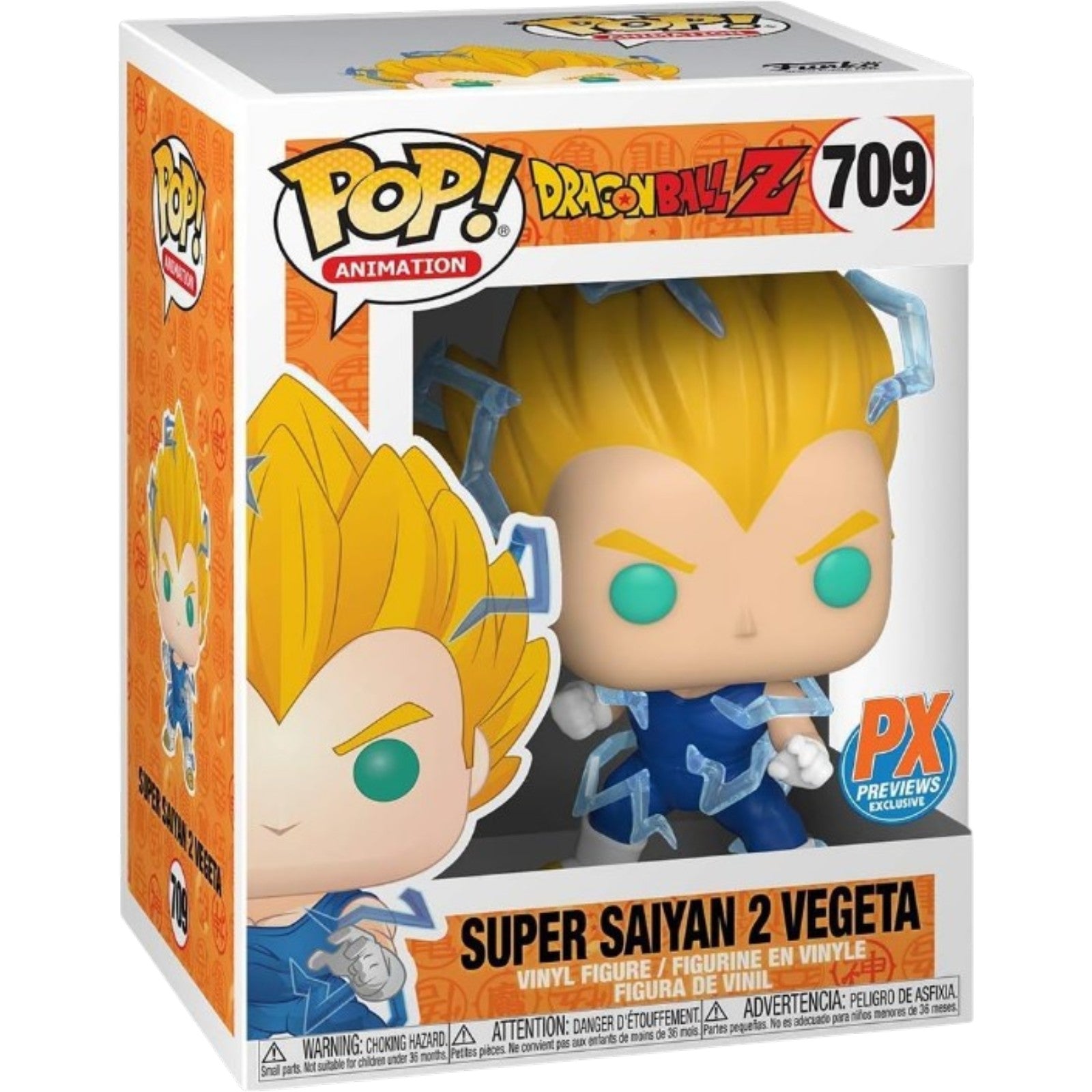 Dragon Ball Z Super Saiyan 2 Vegeta PX Previews Exclusive Funko Pop! Vinyl Figure #709