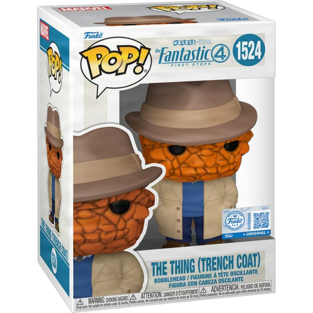 The Fantastic 4 First Steps The Thing Trench Coat Funko Pop Entertainment Earth Exclusive #1524