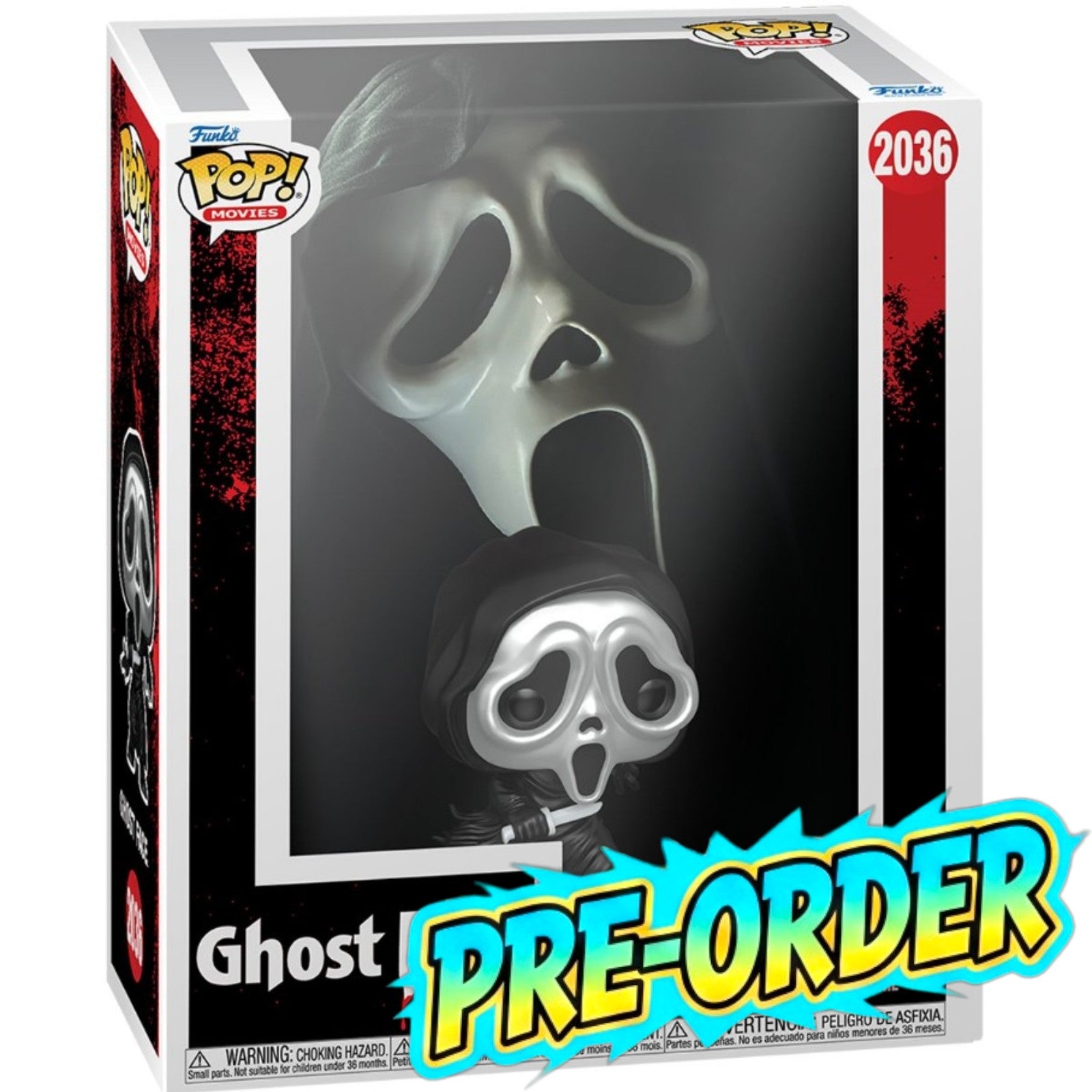 PRE-ORDER: Ghost Face Metallic Funko Pop! VHS Cover Figure with Case #2036
