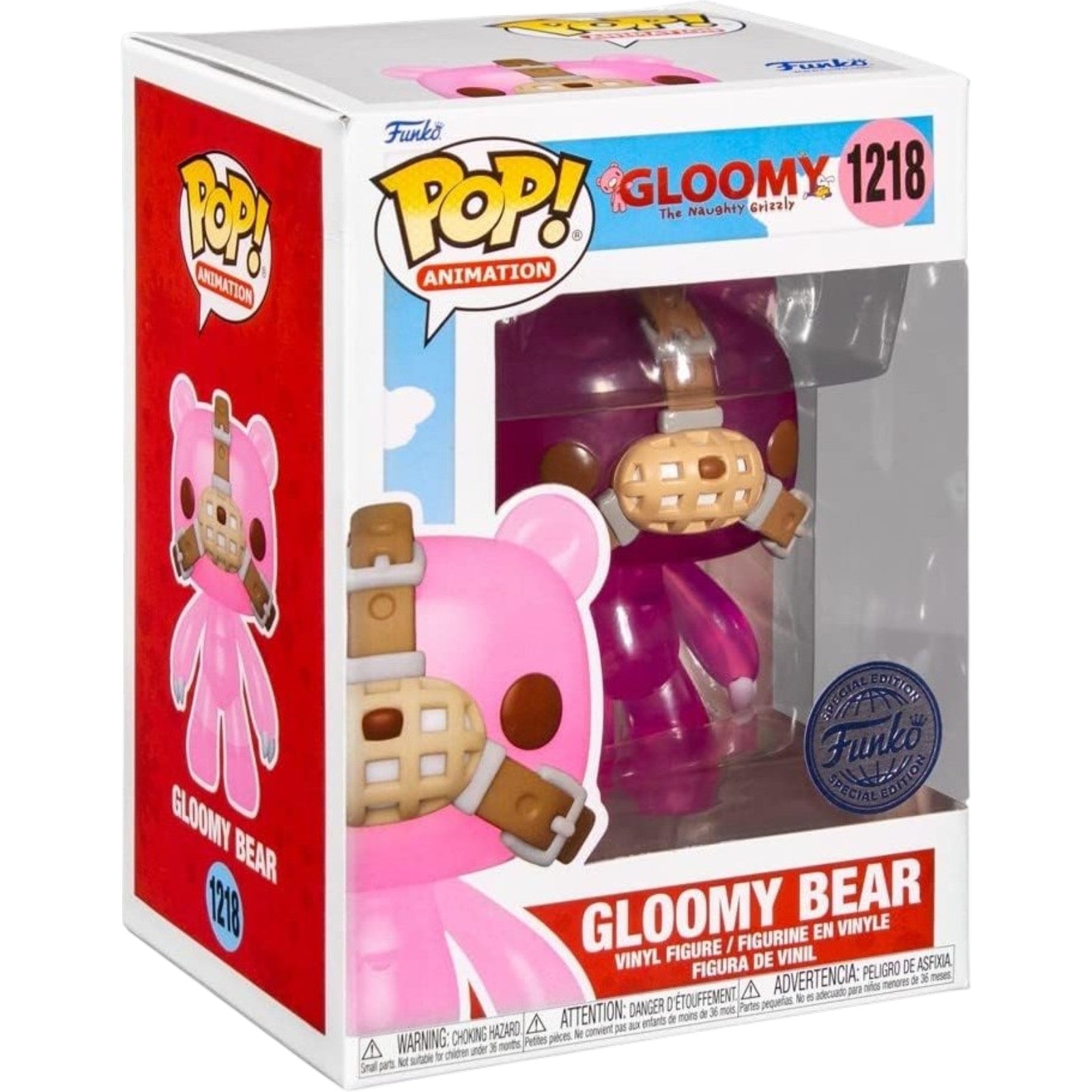 Gloomy The Naughty Grizzly Gloomy Bear Tranlucent Special Edition Funko Pop! Vinyl Figure #1218