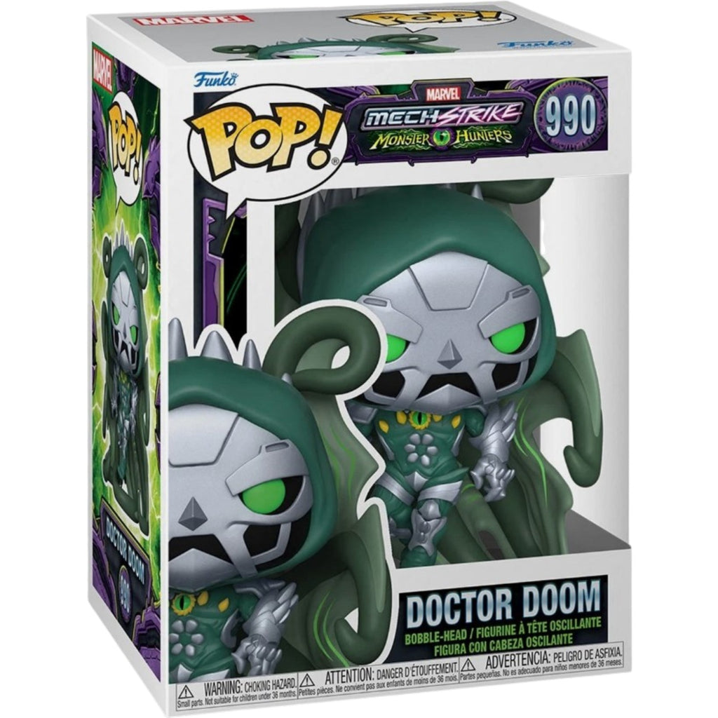 Marvel Marvel: Mech Strike Monster Hunters Doctor Doom Funko Pop! Vinyl Figure #990 [READ DESC - BOX DAMAGE]