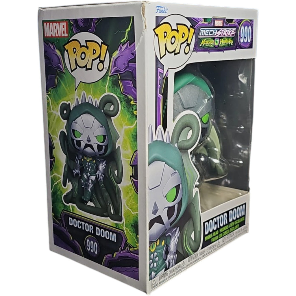 Marvel Marvel: Mech Strike Monster Hunters Doctor Doom Funko Pop! Vinyl Figure #990 [READ DESC - BOX DAMAGE]