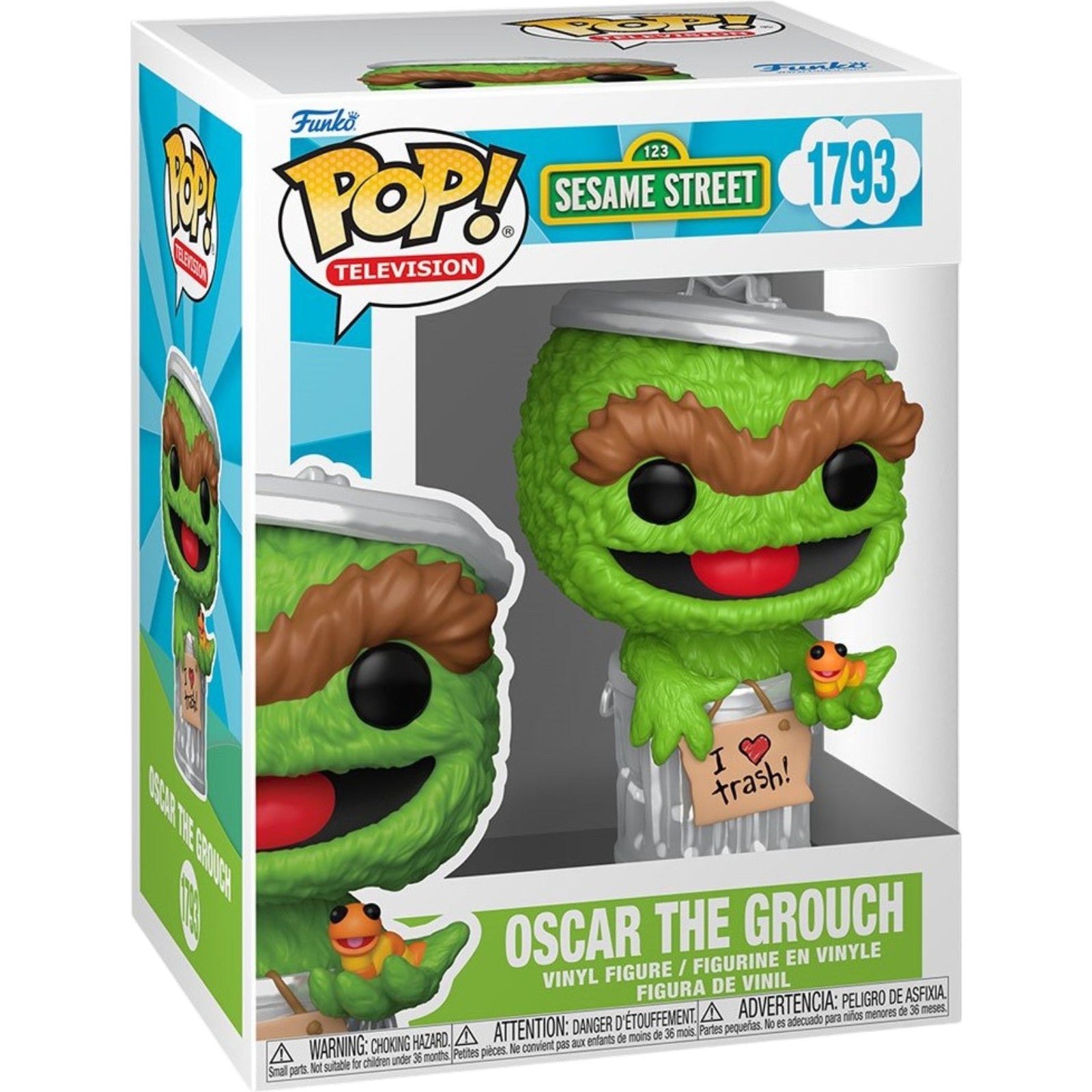 Sesame Street Oscar the Grouch with Slimey Funko Pop! Vinyl Figure #1793