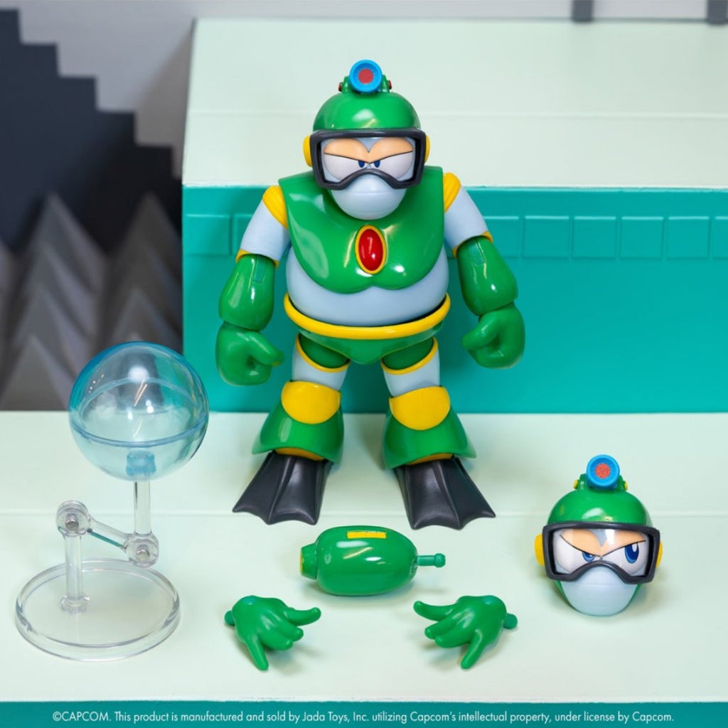 Mega Man Bubble Man Deluxe 1:12 Scale Action Figure Jada Toys