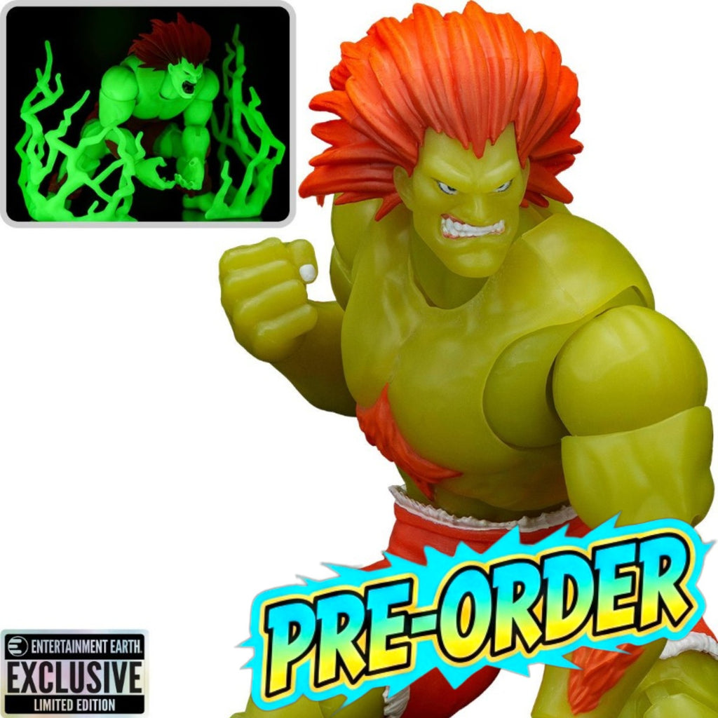 PRE-ORDER: Ultra Street Fighter II Blanka Glow-in-the-Dark 6-Inch Scale Action Figure - Entertainment Earth Exclusive