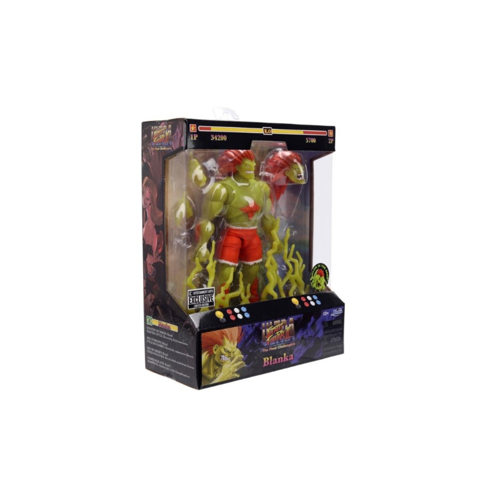 PRE-ORDER: Ultra Street Fighter II Blanka Glow-in-the-Dark 6-Inch Scale Action Figure - Entertainment Earth Exclusive