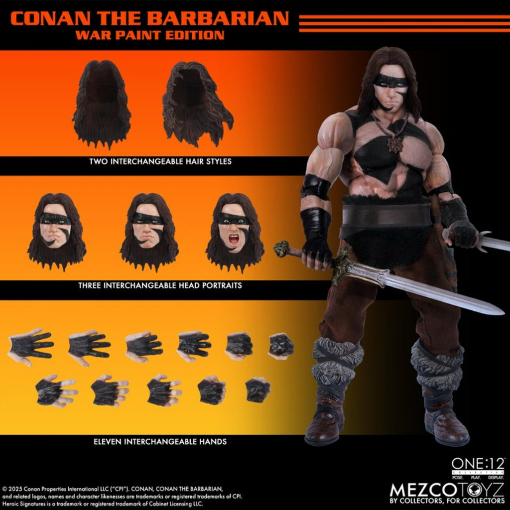 Mezco Toyz Conan (1982) War Paint Edition One:12 Collective Action Figure