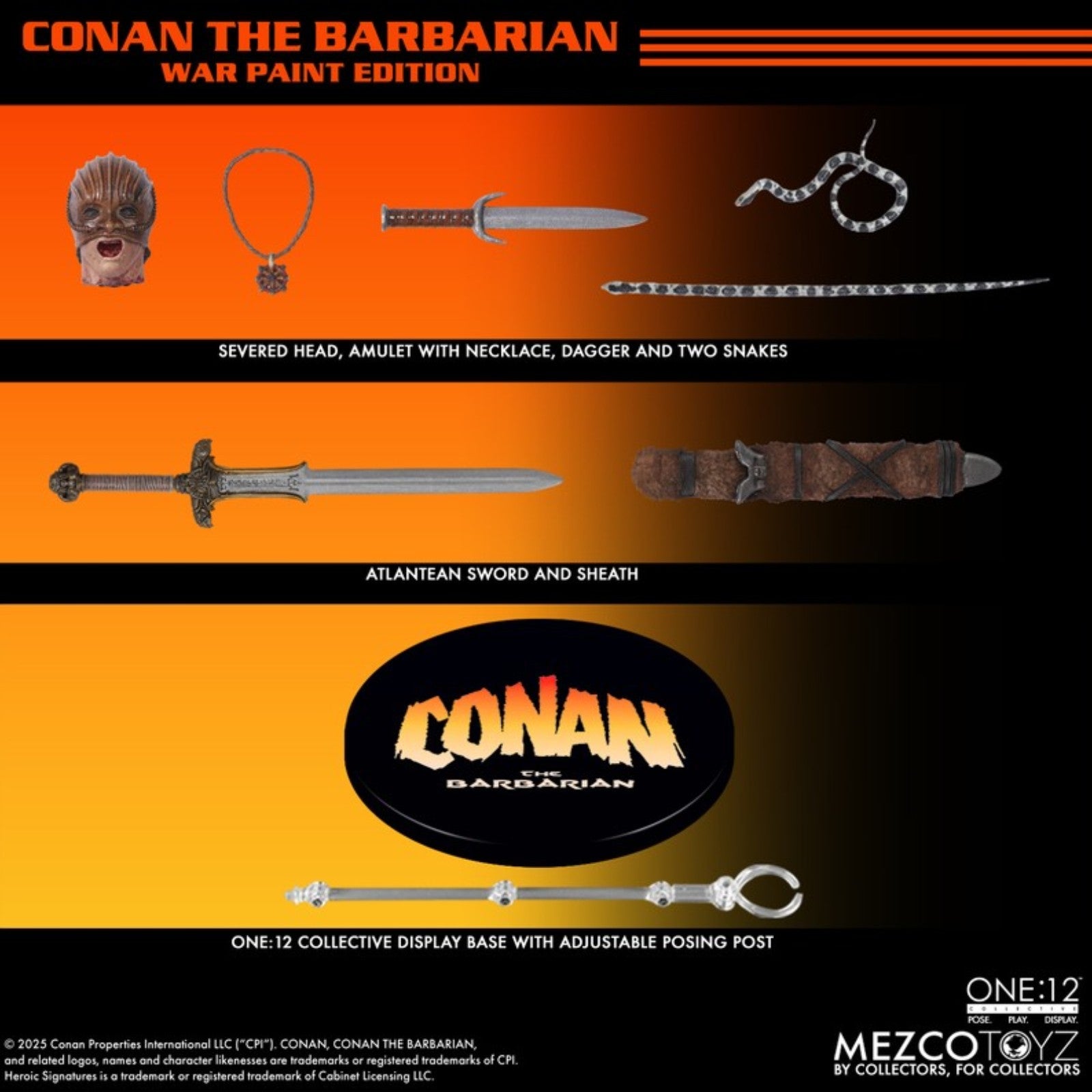 Mezco Toyz Conan (1982) War Paint Edition One:12 Collective Action Figure