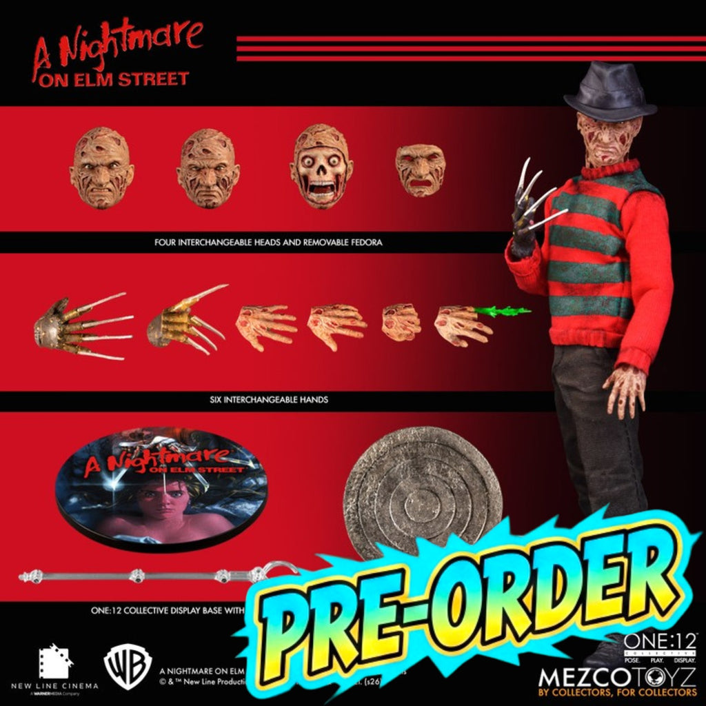 PRE-ORDER: Mezco One:12 Freddy Krueger A Nightmare on Elm Street Action Figure