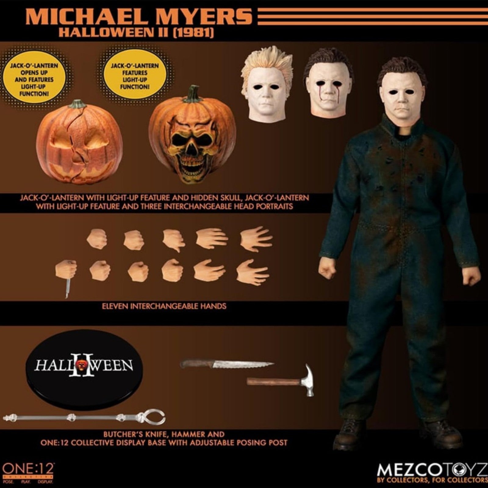 Mezco Toyz Halloween II (1981) Michael Myers One:12 Collective Action Figure