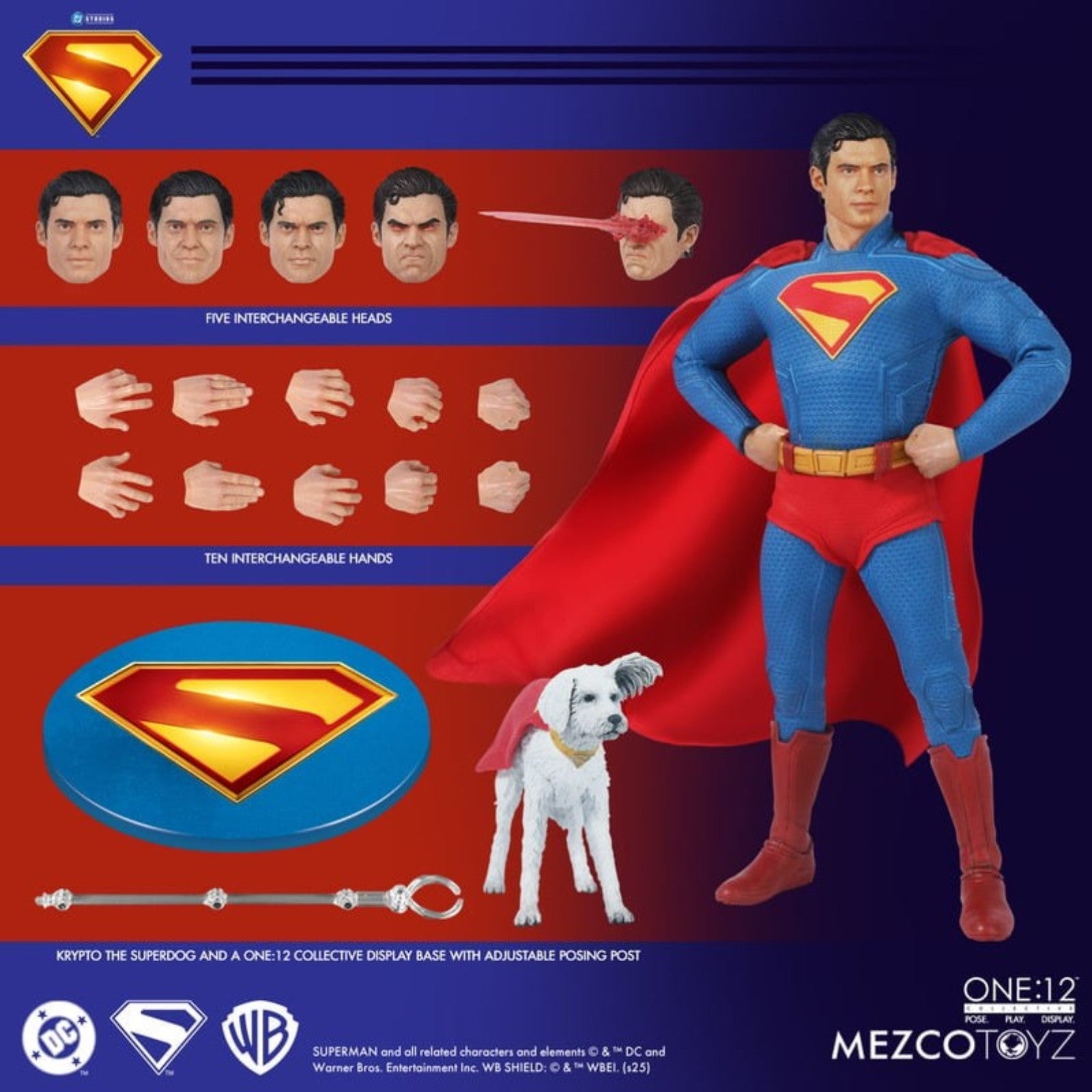 PRE-ORDER: Mezco Toyz Superman 2025 Movie Edition One:12 Collective Action Figure