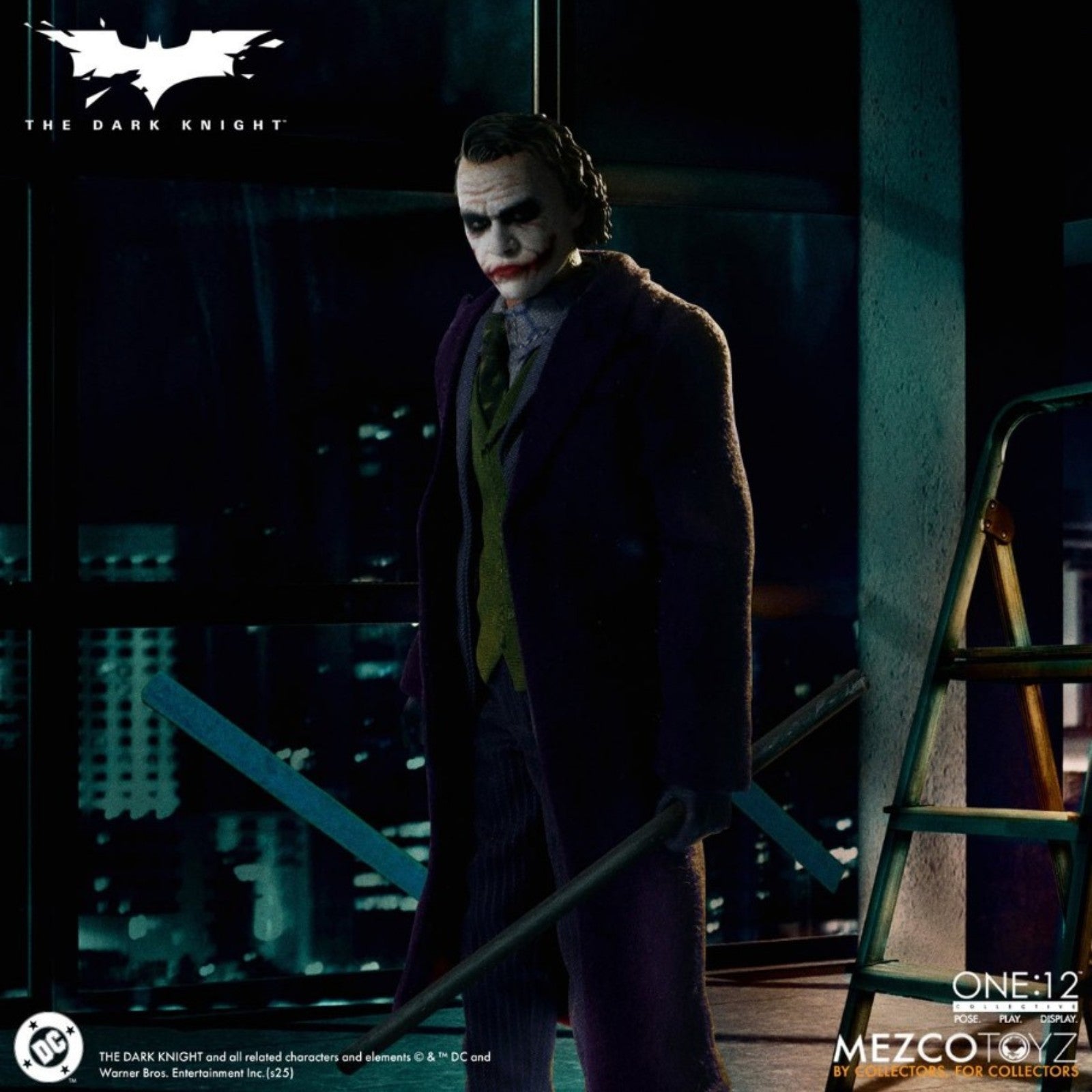 PRE-ORDER: Mezco One:12 Collective Dark Knight Joker Figure Heath Ledger