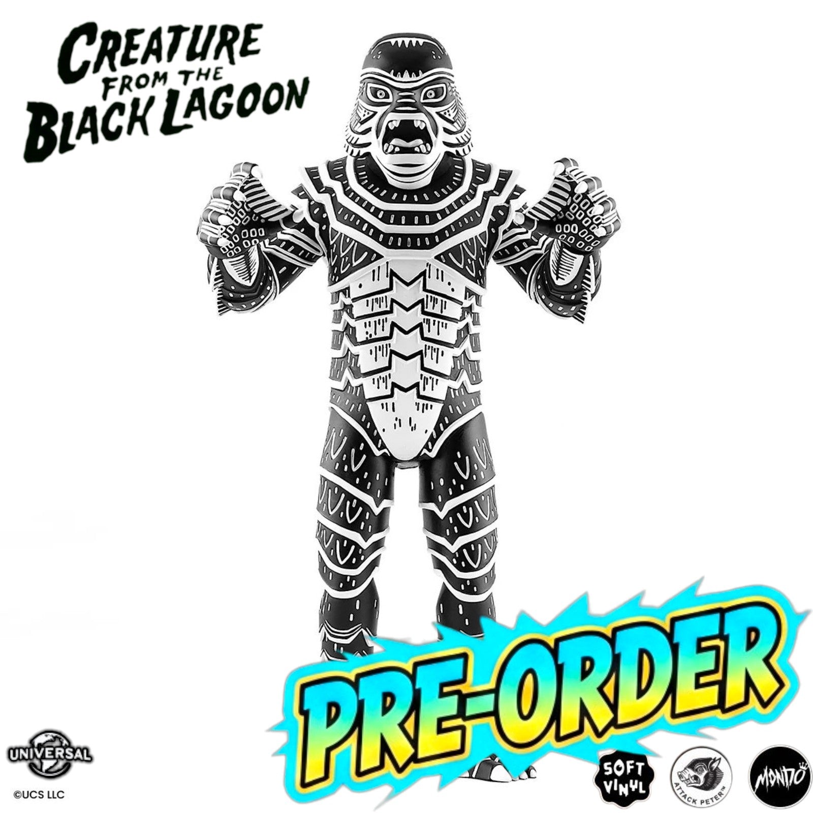 PRE-ORDER: Creature From The Black Lagoon by Attack Peter Linocut Variant Soft Vinyl Figure - Mondo