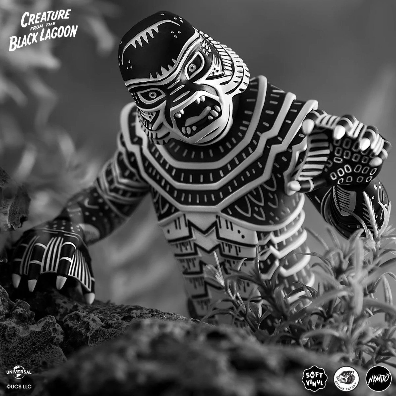 PRE-ORDER: Creature From The Black Lagoon by Attack Peter Linocut Variant Soft Vinyl Figure - Mondo