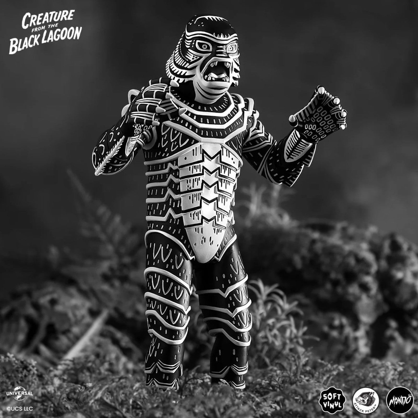 PRE-ORDER: Creature From The Black Lagoon by Attack Peter Linocut Variant Soft Vinyl Figure - Mondo