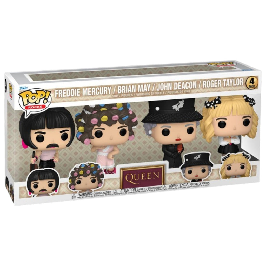 Queen I Want to Break Free Funko Pop! Vinyl Figure 4-Pack