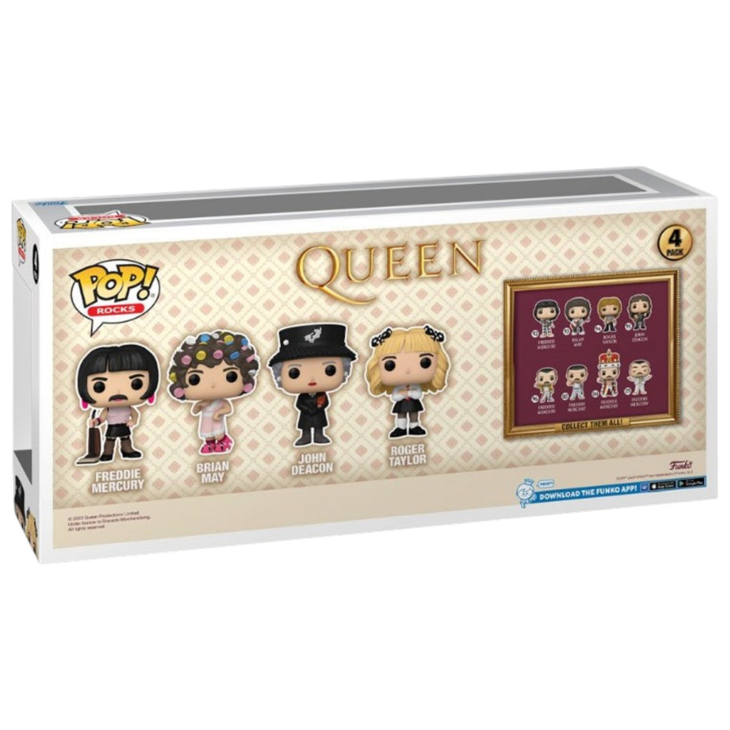 Queen I Want to Break Free Funko Pop! Vinyl Figure 4-Pack