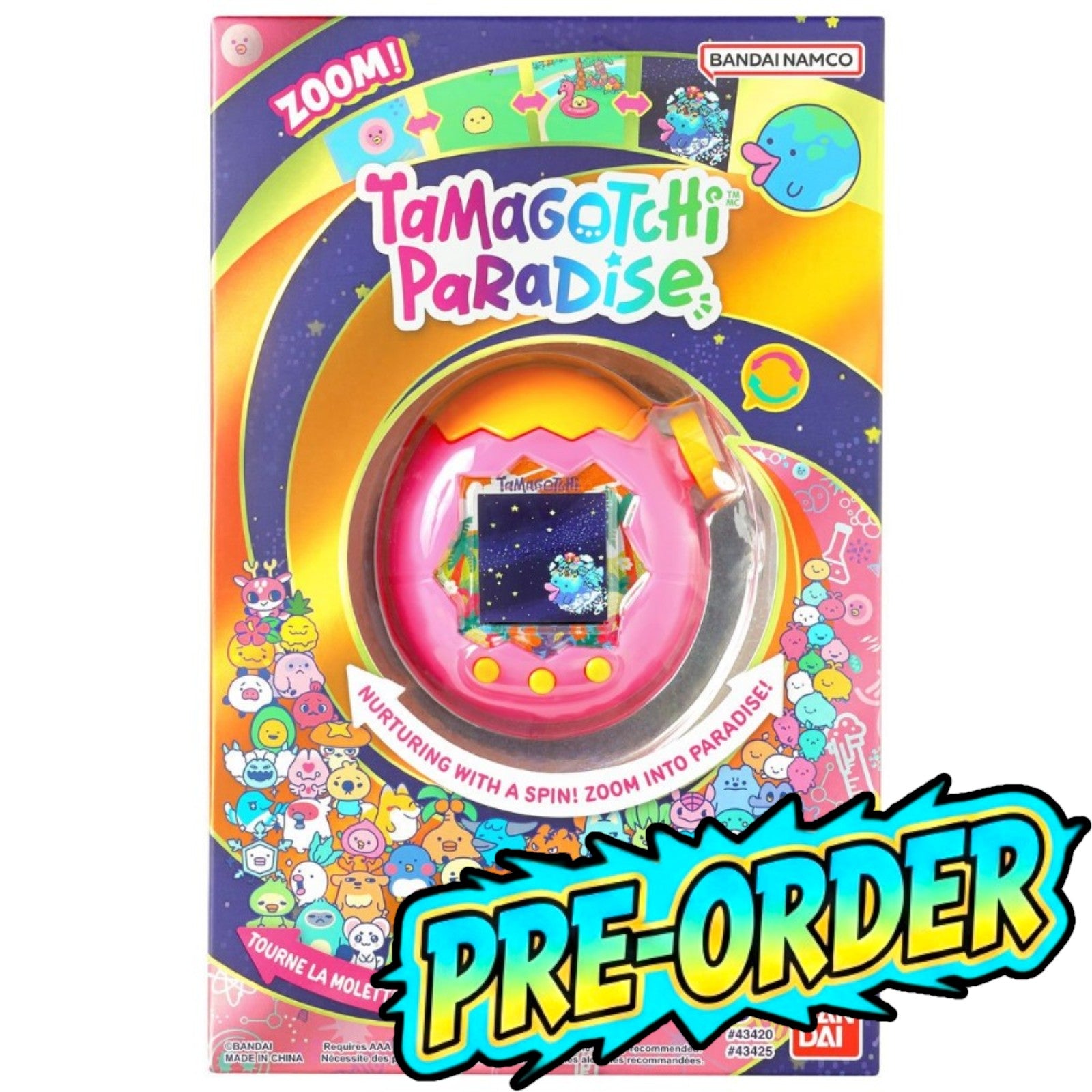 PRE-ORDER: Tamagotchi Paradise Orange Tropics Digital Pet Bandai Namco