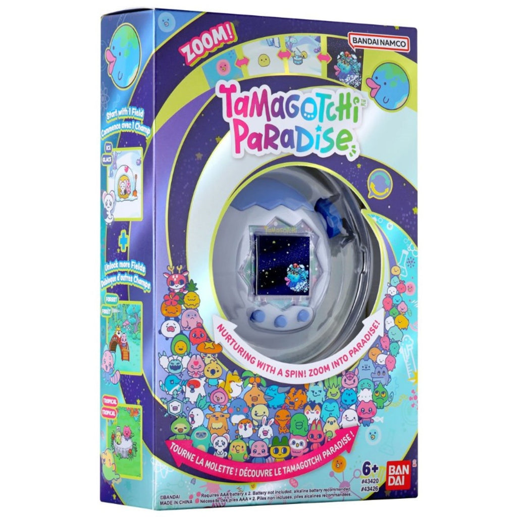 PRE-ORDER: Tamagotchi Paradise White Glacier Digital Pet Bandai Namco