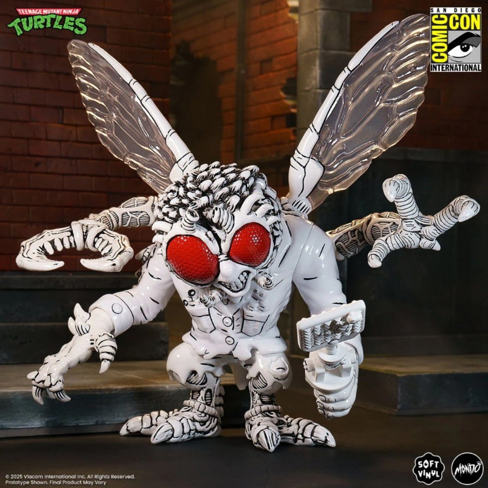 PRE-ORDER: Teenage Mutant Ninja Turtles Baxter Stockman Mirage Variant SDCC Exclusive Soft Vinyl Figure - Mondo