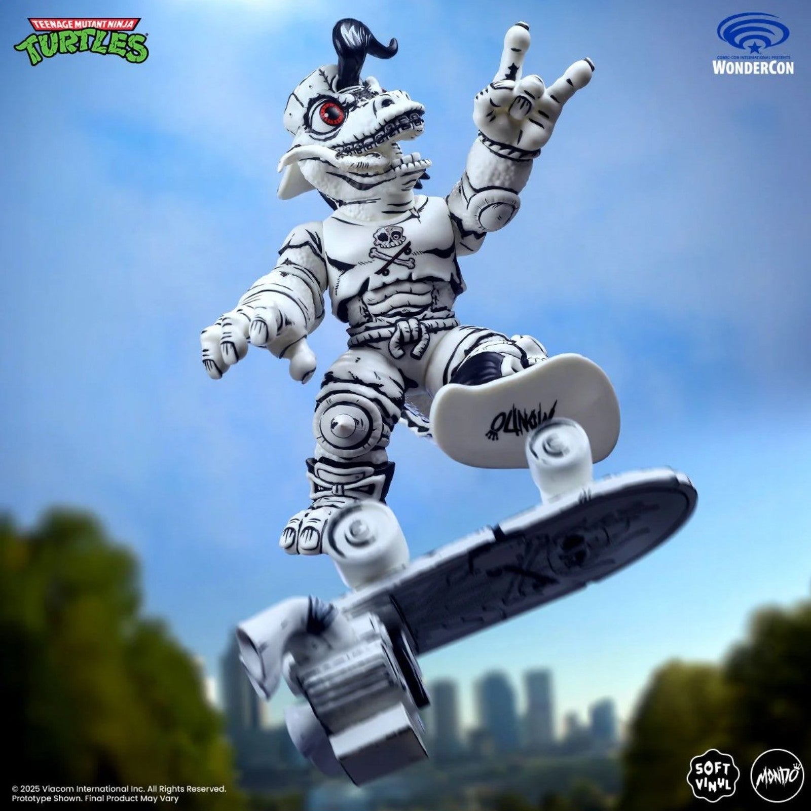 PRE-ORDER: Teenage Mutant Ninja Turtles Mondo Gecko Mirage Variant Wonder Con Exclusive Soft Vinyl Figure - Mondo