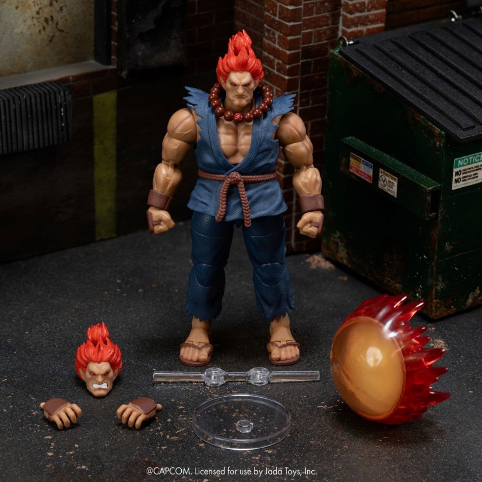 Ultra Street Fighter II Akuma 6" Scale Action Figure Jada Toys