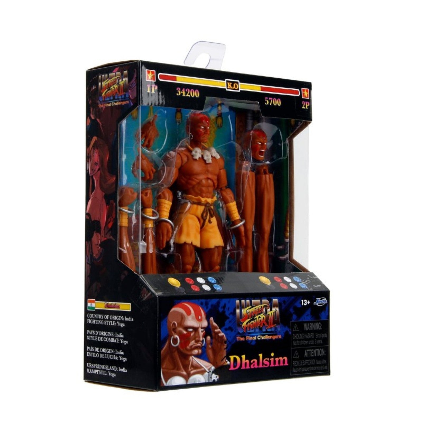 Ultra Street Fighter II Dhalsim 6" Scale Action Figure Jada Toys