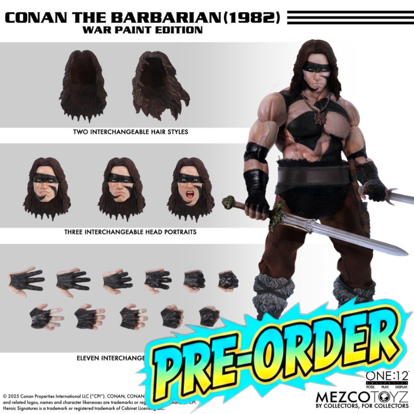 PRE-ORDER: Mezco Toyz Conan (1982) War Paint Edition One:12 Collective Action Figure