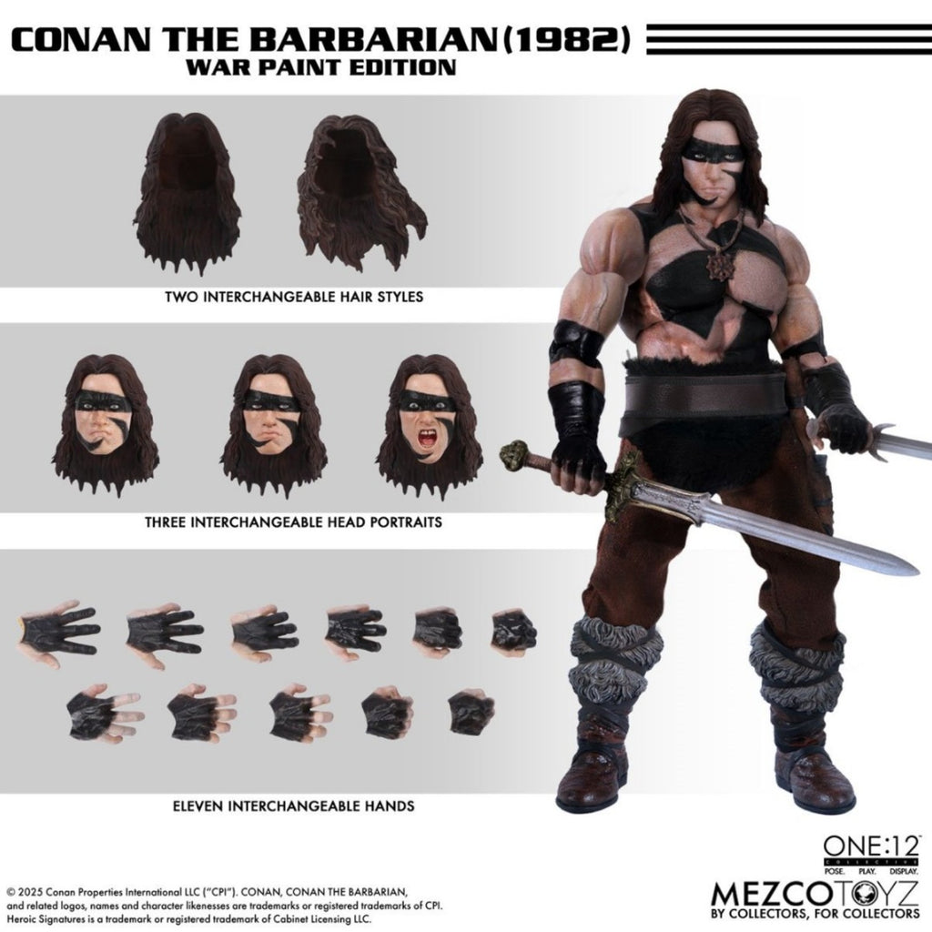 PRE-ORDER: Mezco Toyz Conan (1982) War Paint Edition One:12 Collective Action Figure