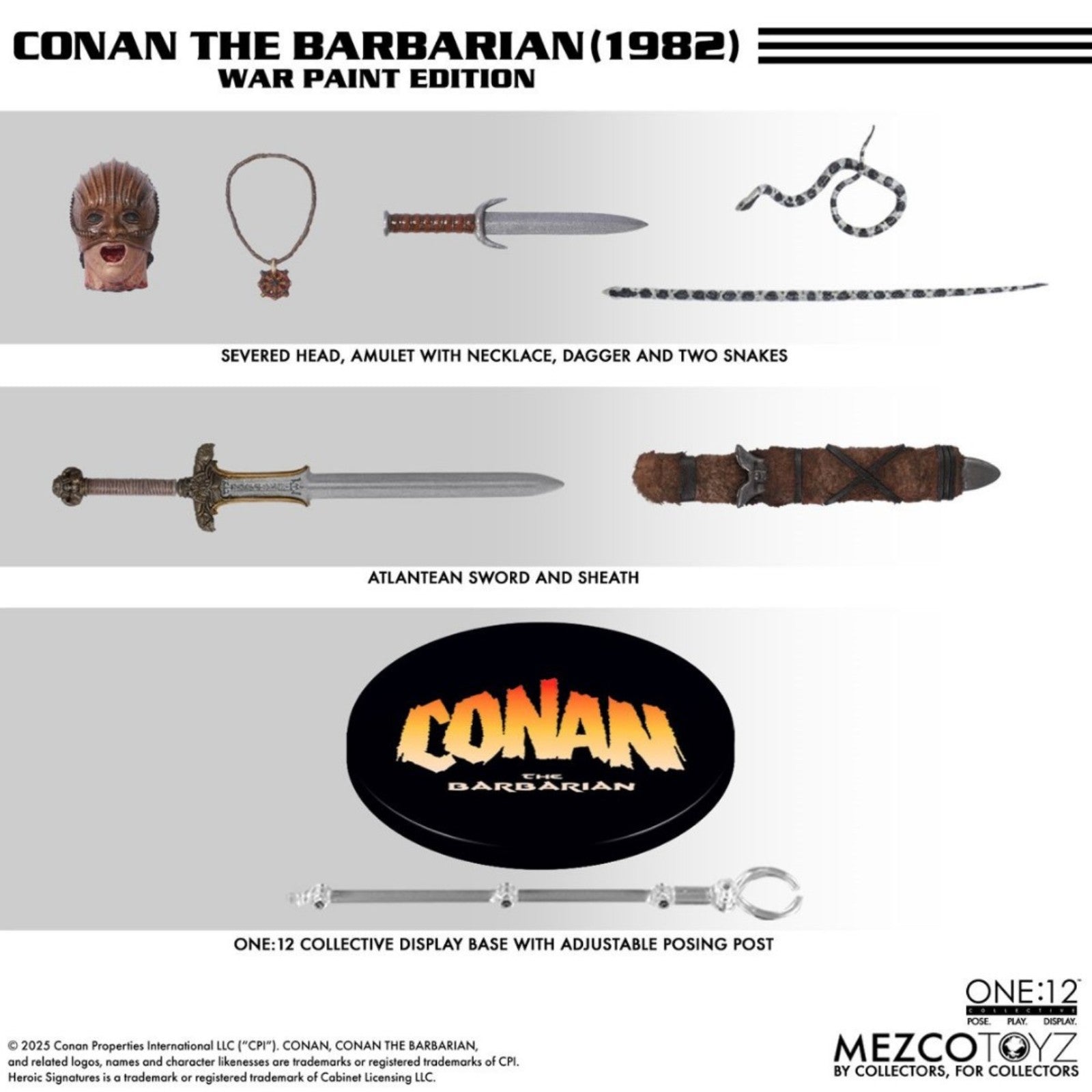 PRE-ORDER: Mezco Toyz Conan (1982) War Paint Edition One:12 Collective Action Figure