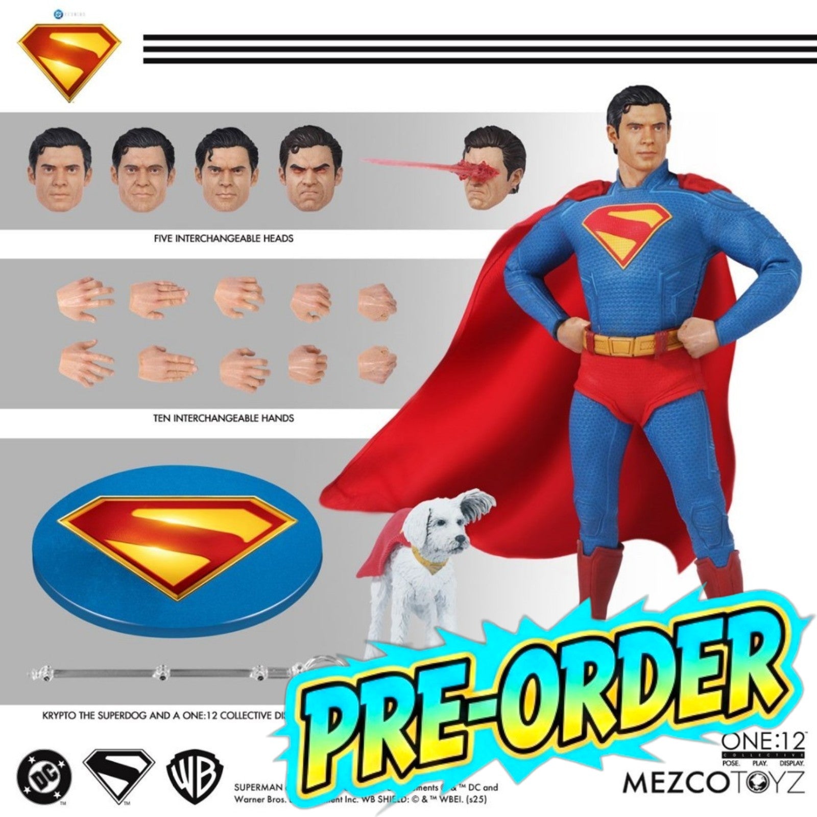 PRE-ORDER: Mezco Toyz Superman 2025 Movie Edition One:12 Collective Action Figure