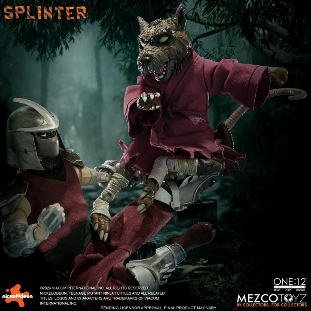 PRE-ORDER: Mezco Toyz Teenage Mutant Ninja Turtles Master Splinter One:12 Collective Action Figure