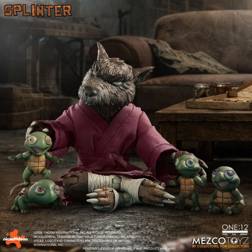 PRE-ORDER: Mezco Toyz Teenage Mutant Ninja Turtles Master Splinter One:12 Collective Action Figure