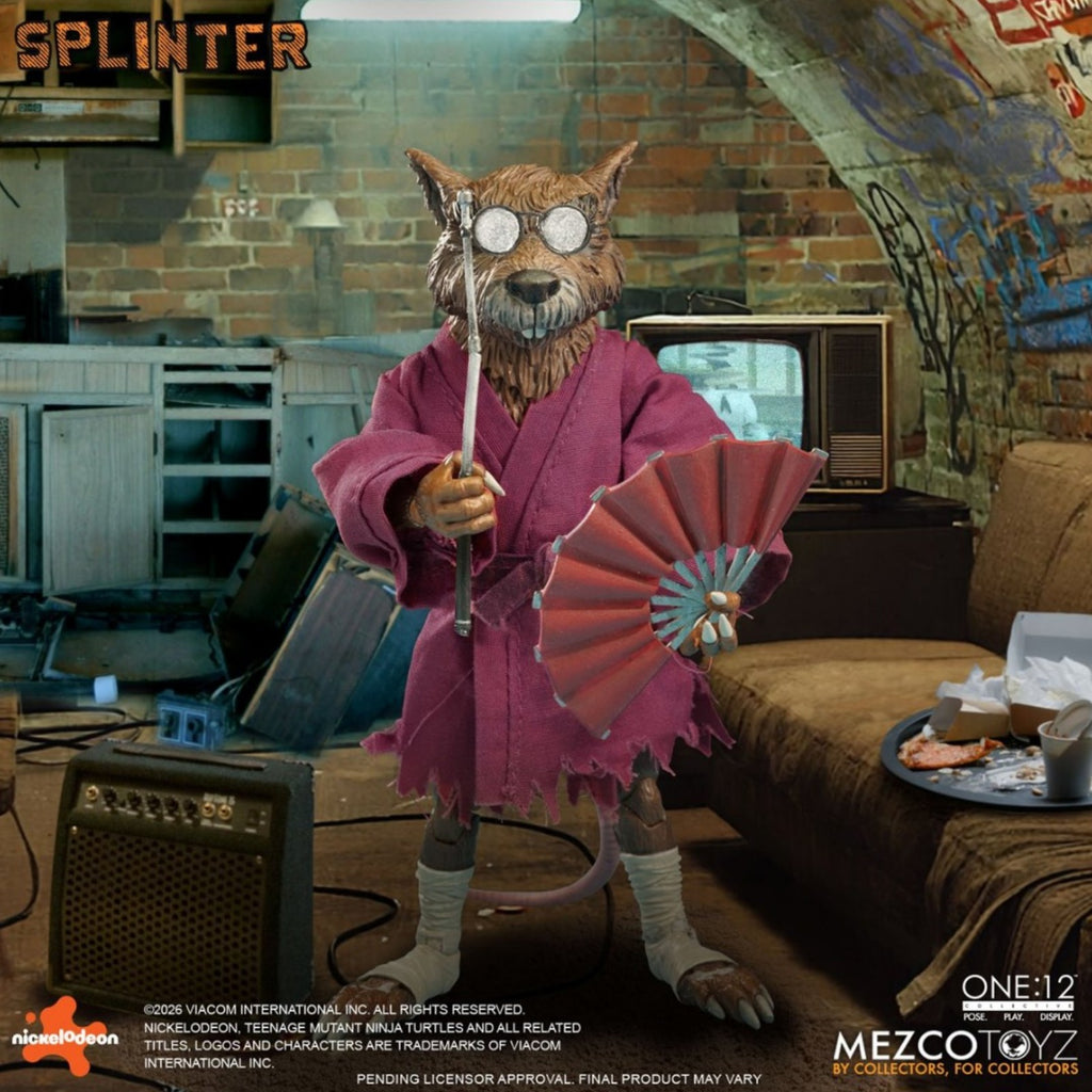 PRE-ORDER: Mezco Toyz Teenage Mutant Ninja Turtles Master Splinter One:12 Collective Action Figure