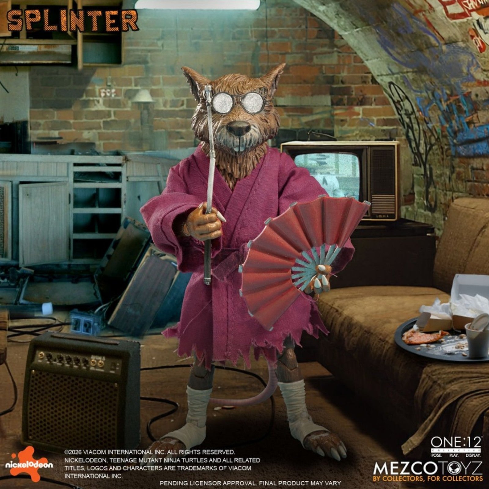 PRE-ORDER: Mezco Toyz Teenage Mutant Ninja Turtles Master Splinter One:12 Collective Action Figure
