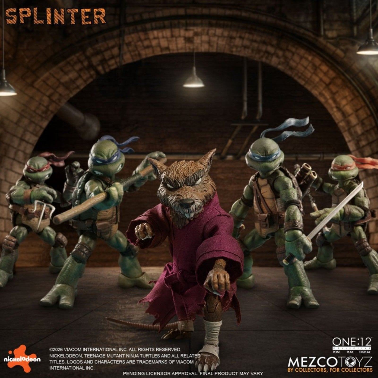 PRE-ORDER: Mezco Toyz Teenage Mutant Ninja Turtles Master Splinter One:12 Collective Action Figure
