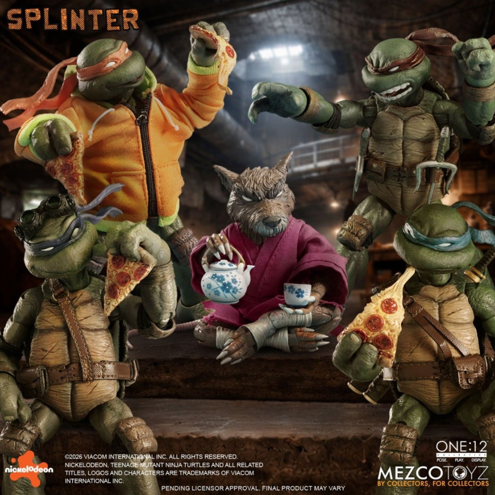 PRE-ORDER: Mezco Toyz Teenage Mutant Ninja Turtles Master Splinter One:12 Collective Action Figure
