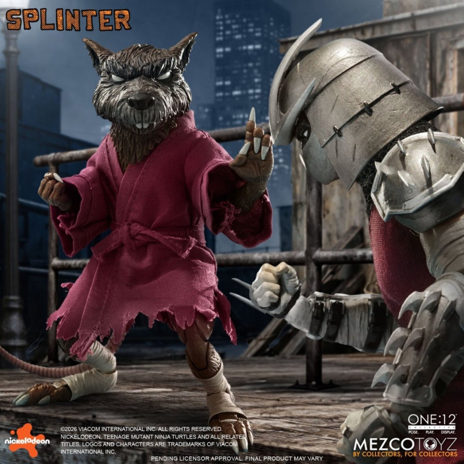 PRE-ORDER: Mezco Toyz Teenage Mutant Ninja Turtles Master Splinter One:12 Collective Action Figure