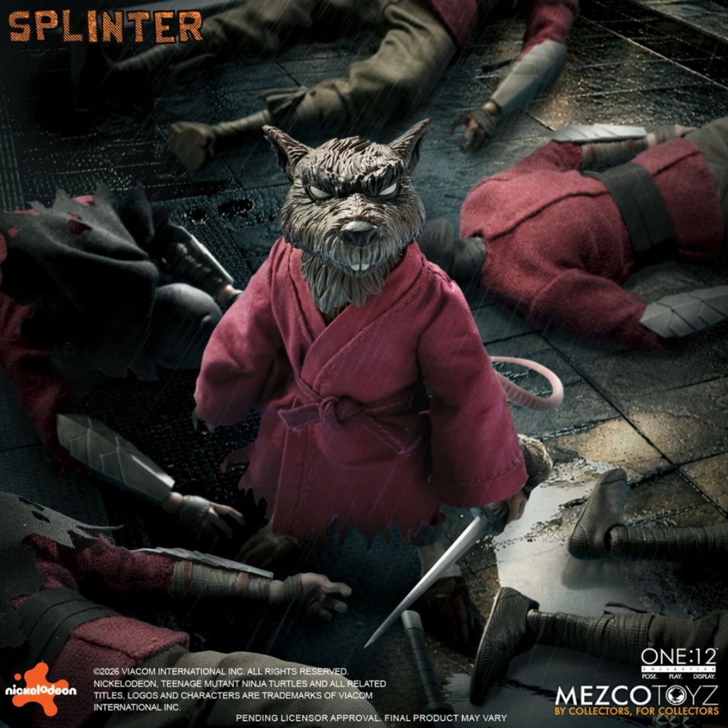 PRE-ORDER: Mezco Toyz Teenage Mutant Ninja Turtles Master Splinter One:12 Collective Action Figure