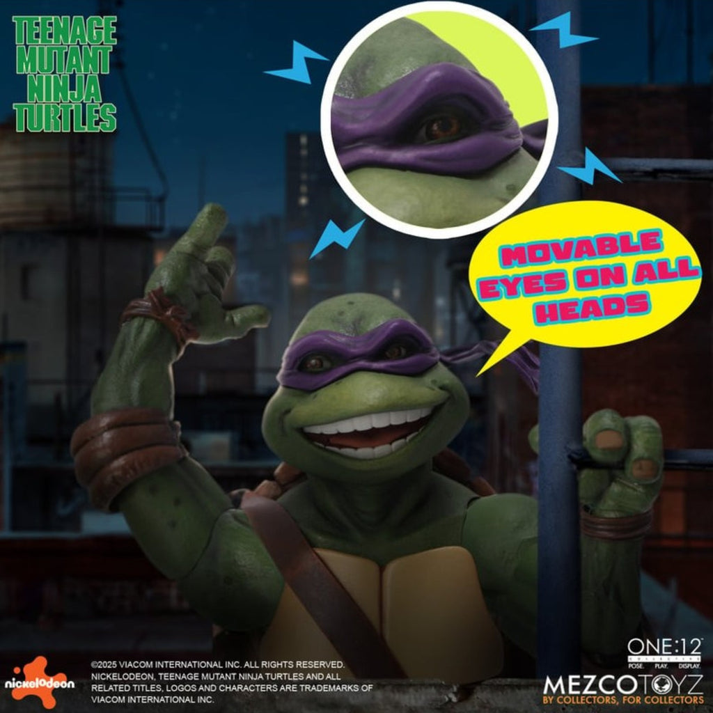 PRE-ORDER: Mezco Toyz Teenage Mutant Ninja Turtles (1990 Movie) Deluxe One:12 Collective Boxed Set